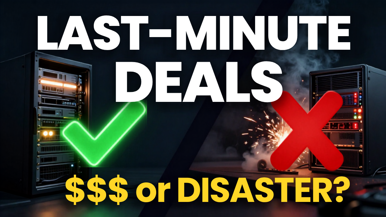 Last-Minute Hosting Deals: Which Scenarios Pay Off and Which Backfire