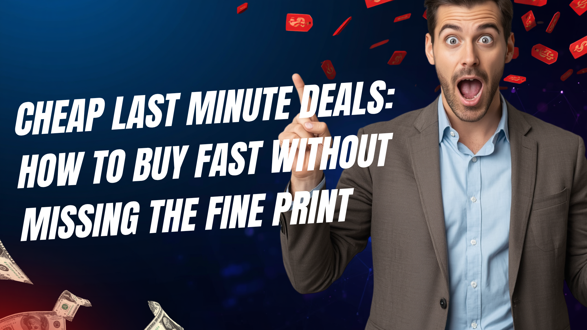 Cheap Last Minute Deals: How to Buy Fast Without Missing the Fine Print
