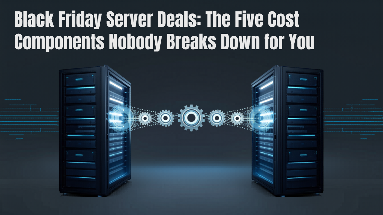 Black Friday Server Deals: The Five Cost Components Nobody Breaks Down for You